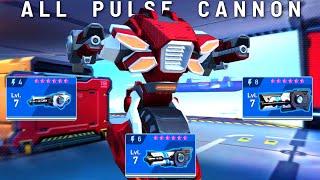 Slingshot with All Pulse Cannon 8 6 4 - Mech Arena