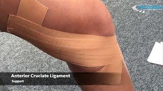 How to tape a knee - ACL / anterior cruciate ligament sprain - sports taping series