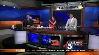 News Blooper - Megan Henderson is tongue tied