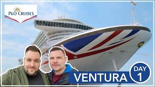 P&O Ventura - Day 1 - Embarkation, sail away and The Glass House