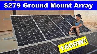 $279 Ground Mount Solar Array - DIY Friendly!