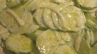 SOUR CREAM CUCUMBERS How to make SOUR CREAM CUCUMBERS Recipe