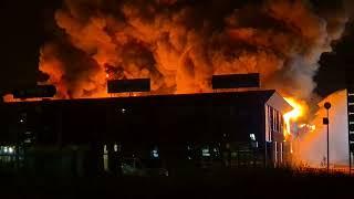 Brand bij Allpa Marine op industrieterrein Kerkenbos in Nijmegen.(2)