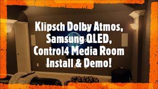 Klipsch Dolby Atmos, Samsung, Control4 Media Room Install & Demo - Prosper, TX!