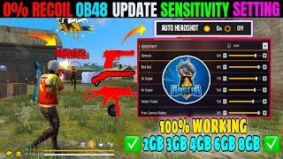 All Gun Headshot Sensitivity Setting After New OB48 Update | Free Fire Max Auto Headshot Sensitivity