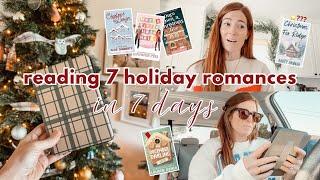 reading 7 holiday romances in 7 days - a totally chaotic reading vlog | BOOKMAS DAY 8