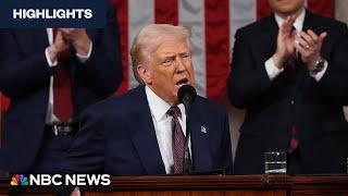 Watch highlights from President Trump's address to a joint session of Congress