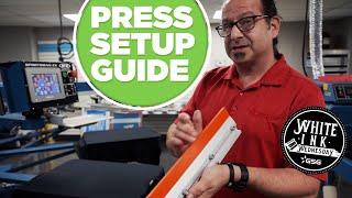 Screen Printing Press Setup   | White Ink Wednesday