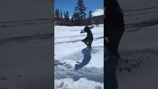 Went to the Sandia Crest the other day. Beautiful up there. Very deep snow. Very soft too