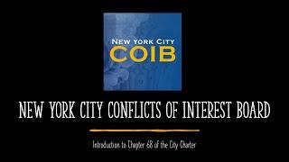 Conflict of Interest Law for Newly Hired NYC Public Servants