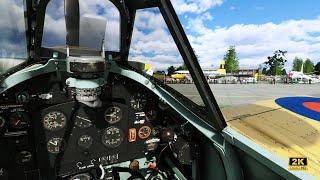 As close as I'll get to flying the Spitfire | Full Flight at Duxford (MSFS)