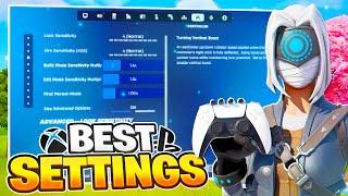 *NEW* Best Controller Settings + Sensitivity For Fortnite Chapter 6! (PS4/PS5/XBOX/PC)
