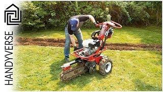 Using a Trencher - French Drain Install Part 1
