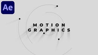 Minimal Circle Motion Graphics Text Animation in After Effects - After Effects Tutorial