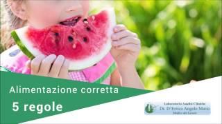 ALIMENTAZIONE CORRETTA, 5 REGOLE PER MANGIARE SANO