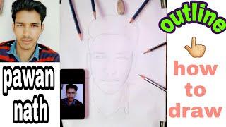 How to draw outline || outline kese kare || tutorial by subhojit Mondal