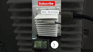 Peltier effect, mini ac time lapse #shorts #diy #science