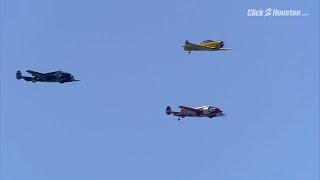 Lone Star Flight Museum’s ‘Flight to the Finish’ flies over the Houston-area