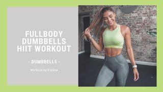 FULLBODY DUMBBELLS HIIT | Workout by Evelina