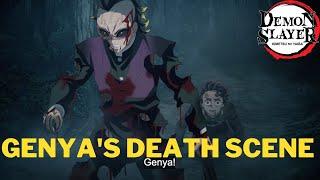 Genya's Death  | Genya saves Tanjiro from Hantengu   |  Demon Slayer Season 3 Ep 6