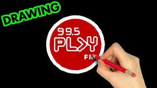 how to draw 99.5 Play FM | Art Therapy