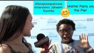 100 Things To Do Before High School's Jaheem Toombs Interview - Mattel Party on the Pier