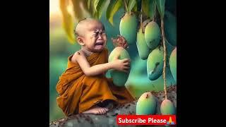 Baby Crying for mango #shorts #babymonk #mango