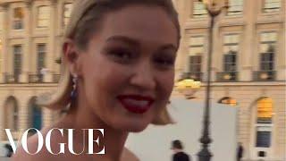 Gigi Hadid Behind The Scenes @ Vogue World: Paris