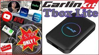 INR 5700 ONLY! Carlinkit Tbox Lite with USB A | AI Box | Wireless Adapter for CarPlay & Android Auto