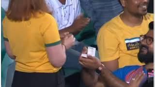 Indian Boy Proposing Australian Girl In INDvsAUS Live Match 2ND ODI |ind vs aus