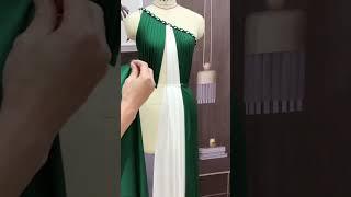 World’s Best Fashion Designer | White and Green Masterpiece #fashion #design