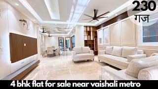 4 bhk luxurious flat for sale near vaishali metro station||4 bhk फ्लैट मेट्रो स्टेशन के पास ।