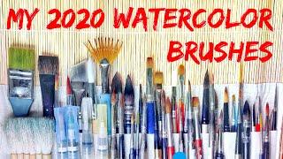 My 2020 Watercolor Brush Collection Tour