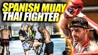 Pro Muay Thai Fighter from Spain in Thailand at Punch it Muay Thai Gym - Koh Samui