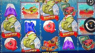  Christmas Big Bass  Bonanza BONUS Great WIN!!  #slots #bigbassbonanza