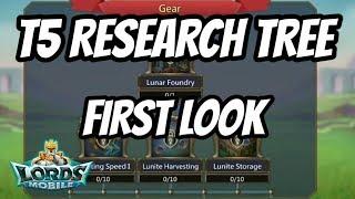 T5 Research Tree FIRST LOOK! - Lords Mobile