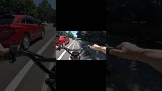 35MPH In Bike Lane... Equal To Traffic Speed! #ebike #car #road #rider #speed #fyp #shorts