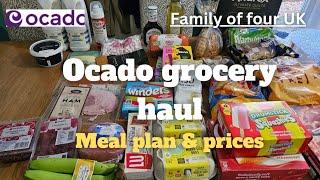 Ocado grocery haul | Family food shop | Prices and meal plan