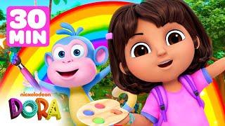 Dora's Fun with Colors! w/ Boots  30 Minute Compilation | Dora & Friends