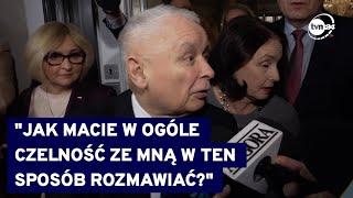 Kaczyński pozbawiony immunitetu. Zrugał dziennikarkę na korytarzu sejmowym @TVN24