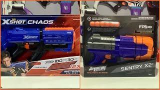 New Blasters For Nerf Talk, My First X-Shot!  Which To Try First?  The A.F. Sentry X2 or The Meteor!