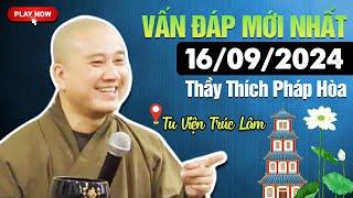 Vấn Đáp Mới Nhất - Ngày 16/09/2024 | Thầy Thích Pháp Hòa - Tu Viện Trúc Lâm (Đặc Biệt Hay)