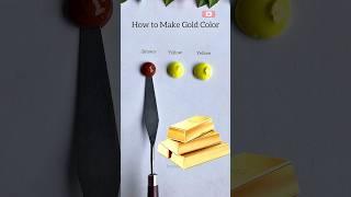 How To Make GOLD  #asmr #colormixing #paintmixing
