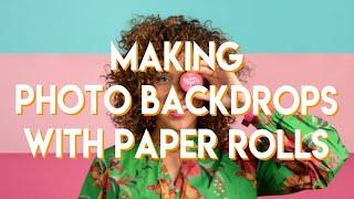 Reuse Your Paper Backdrop Rolls | Photo Styling and Studio Light Setups