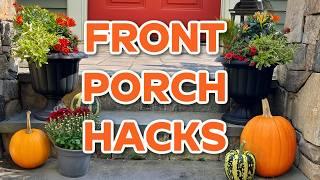 Easy Fall Front Porch Hacks | Budget-Friendly DIY Ideas for Everyone #holidaylights