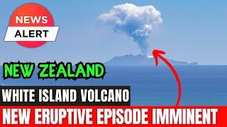 Increased activity at White Island volcano, Aviation Color Code raised to Orange, New Zealand