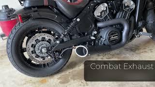 Indian Scout Bobber 2021 Exhaust Comparison