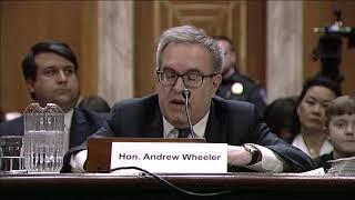 Acting Administrator Wheeler testimony before EPW Committee at nomination hearing