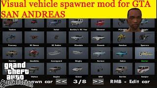 Visual Car spawner mod Gta San Andreas