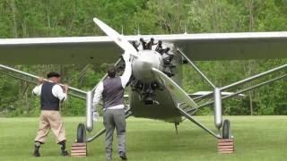 Flight of the Old Rhinebeck Aerodrome's Spirit of St. Louis, May 21, 2016